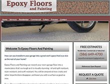 Tablet Screenshot of epoxyfloorsandpainting.com